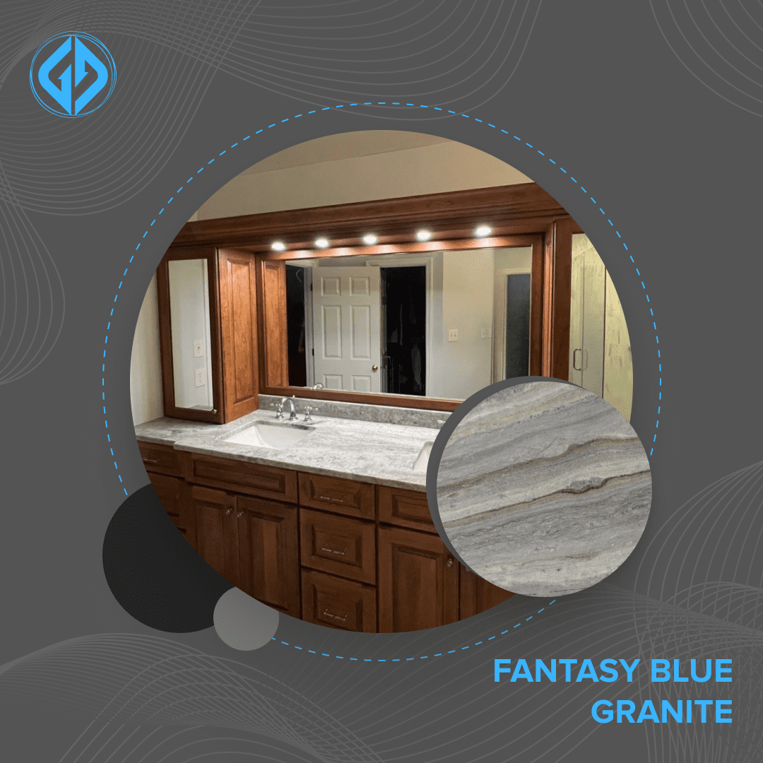 Transform Your Bathroom with Fantasy Blue Granite Countertops